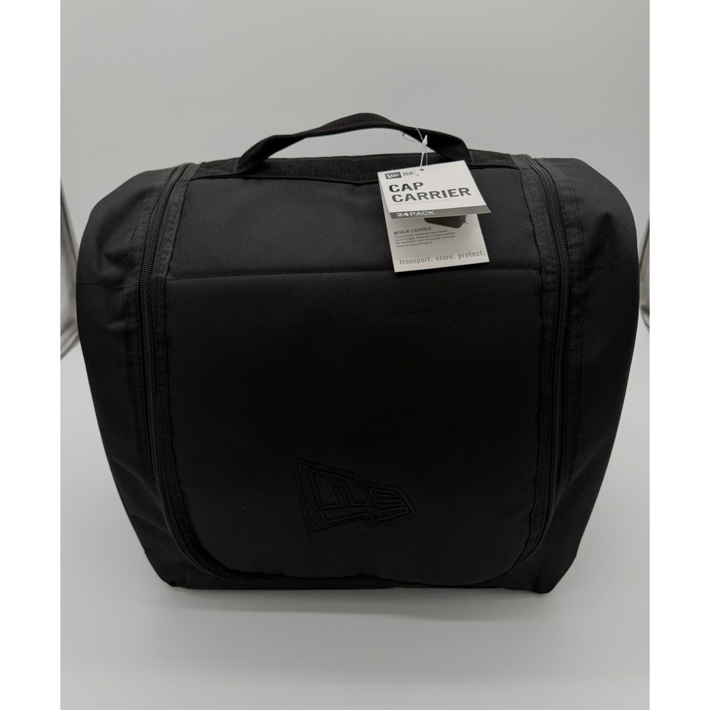 New Era 24 Cap Carrier Black Zip Closure With Carry Handle
